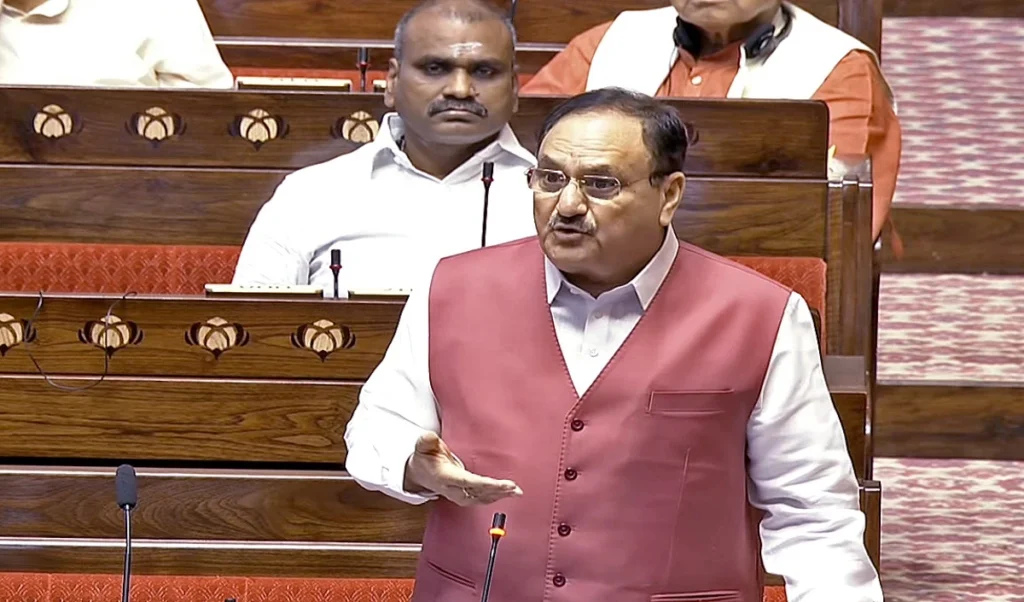 SIR पर चर्चा की मांग को लेकर राज्यसभा में हंगामा, जेपी नड्डा बोले- स्वस्थ लोकतंत्र में विश्वास नहीं करता विपक्ष