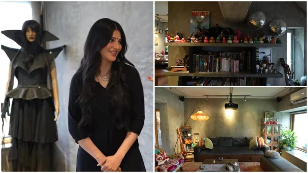 Step inside Shruti Haasan’s gothic home featuring alter ego Fiona, ‘chaku’ gifted by dad Kamal Haasan, duck collection
