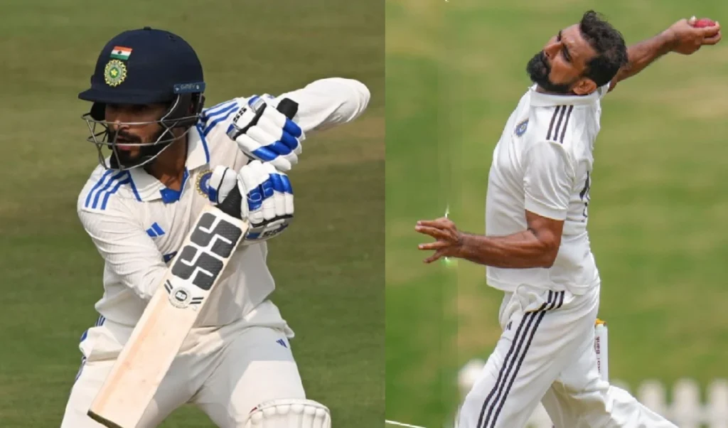 duleep trophy 2025 day 1 rajat patidar and danish malewar smash century mohammed shami