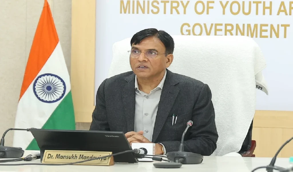 mansukh mandaviya said india bid for the 2036 olympics continuous dialogue phase with the ioc