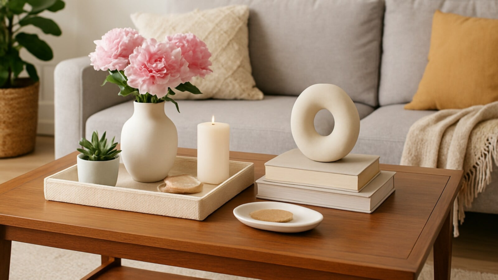 How to style your coffee table: Expert tips on balance, greenery, textures and decor ideas