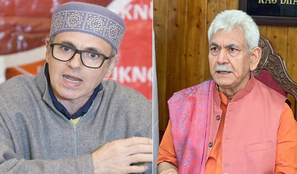 Manoj Sinha Vs Omar Abdullah की भिड़ंत से Jammu-Kashmir की राजनीति गर्माई, Statehood पर छिड़ी जंग Manoj Sinha Vs Omar Abdullah की भिड़ंत से Jammu-Kashmir की राजनीति गर्माई, Statehood पर छिड़ी जंग