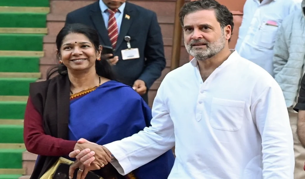 Rahul Gandhi-Kanimozhi की दिल्ली में घंटे भर चली Meeting, बात तो हुई पर गठबंधन पर नहीं बनी बात