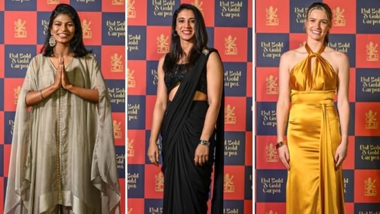 Royal Challengers Bangalore Women’s team stuns at the Red Bold & Gold Carpet Night | Watch video Royal Challengers Bangalore Women’s team stuns at the Red Bold & Gold Carpet Night | Watch video