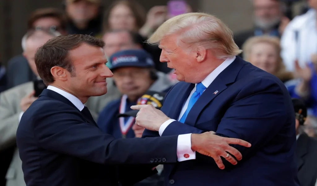 trump furious after hearing macron no posts private chat with french president