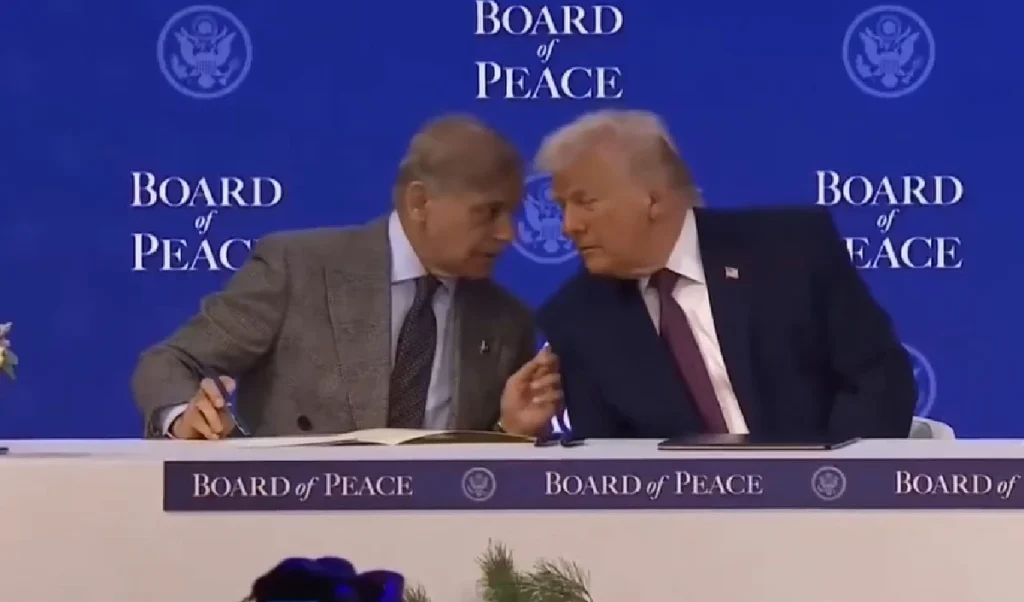 trump was presenting the gaza board of peace to the world
