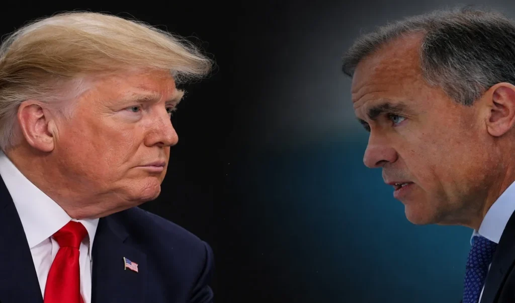 what did carney say to trump in davos people stood up and applauded