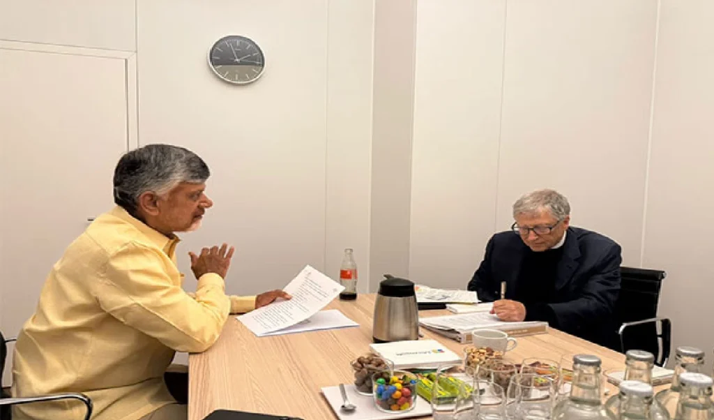 Andhra Pradesh में Bill Gates! ड्रोन और AI से खेती देख CM Naidu से बोले- यह शानदार है