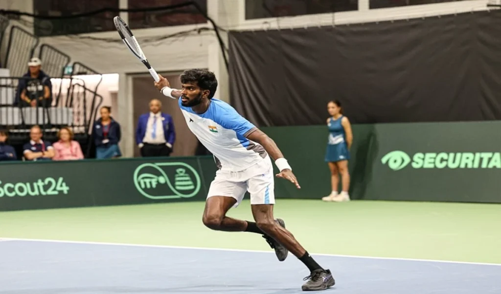 Davis Cup: Dakshineswar Suresh ने निर्णायक मैच जीता, Netherlands को हराकर भारत अगले दौर में Davis Cup: Dakshineswar Suresh ने निर्णायक मैच जीता, Netherlands को हराकर भारत अगले दौर में