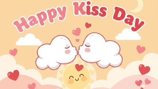 Happy Kiss Day 2026 ЁЯТЛ: 100+ romantic wishes, cute images, GIFs messages, status to share with the love of your life Happy Kiss Day 2026 ЁЯТЛ: 100+ romantic wishes, cute images, GIFs messages, status to share with the love of your life
