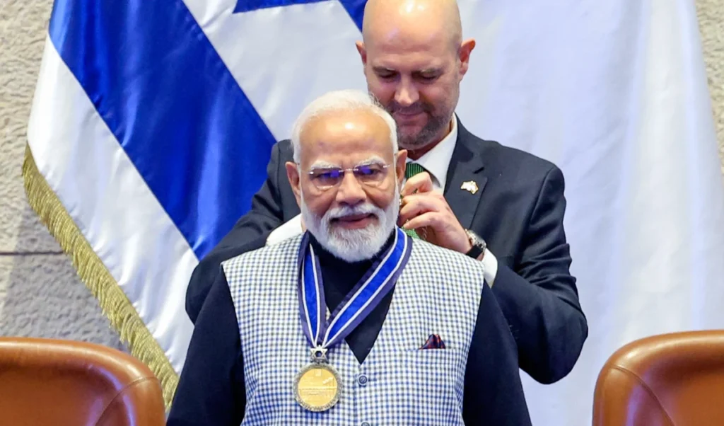 Israel का सर्वोच्च सम्मान PM Modi को, Knesset Medal पाने वाले दुनिया के पहले नेता बनकर रचा इतिहास
