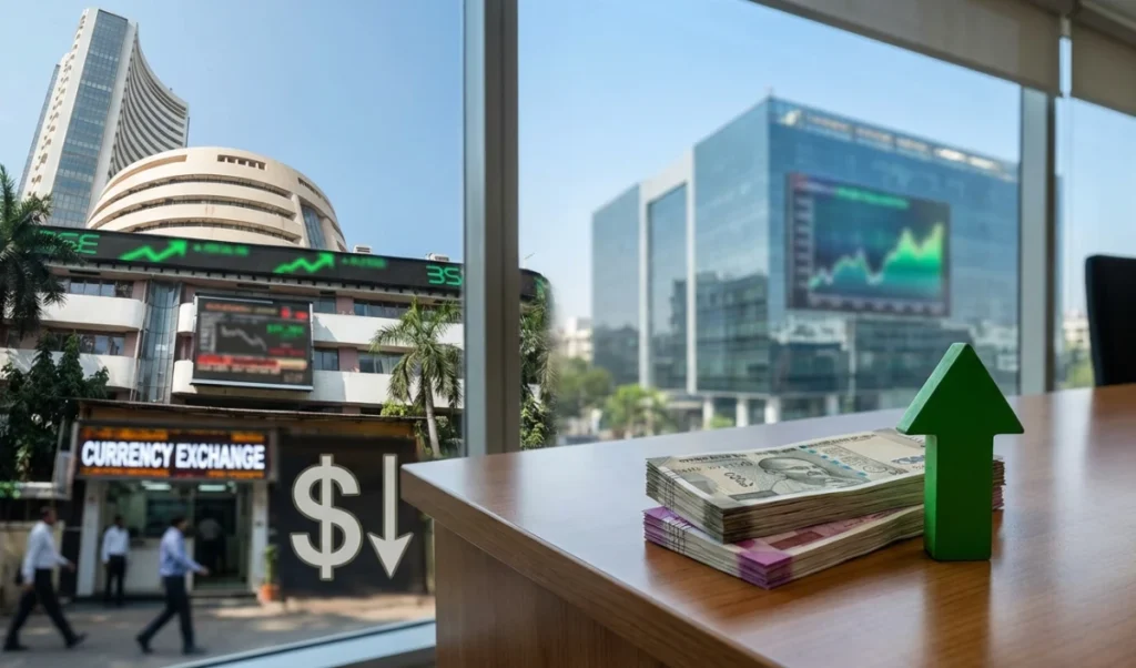 Sensex में 500 अंकों का उछाल, US Dollar के मुकाबले Indian Rupee भी हुआ मजबूत