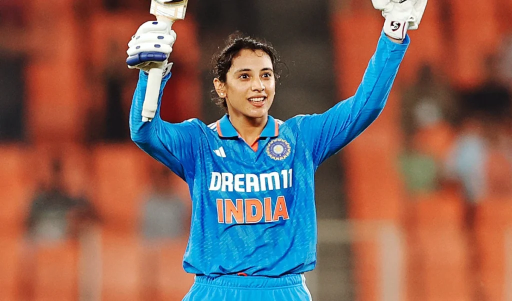 smriti mandhana receives bbc indian sportswoman of the year 2025 award