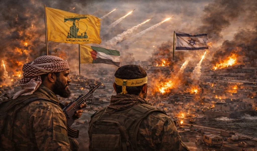 हिज्जबुल्ला, हूती…सबके सब कूदे! लाल सागर से इजरायल तक पूरा इलाका घेर लिया हिज्जबुल्ला, हूती…सबके सब कूदे! लाल सागर से इजरायल तक पूरा इलाका घेर लिया