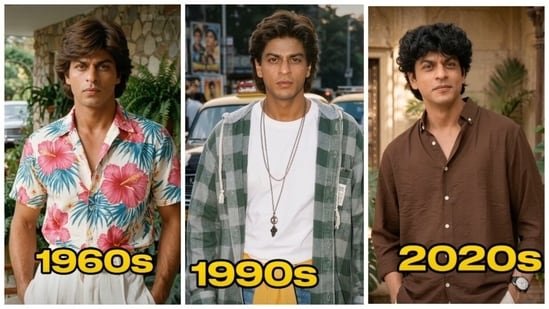 AI reimagines Shah Rukh Khan in every decade since the 1950s to now: Which look is your favourite? AI reimagines Shah Rukh Khan in every decade since the 1950s to now: Which look is your favourite?