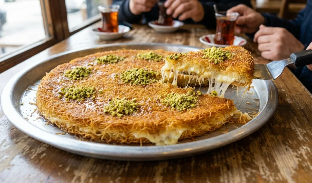 Dubai की शाही Sweet Dish कुनाफा घर पर बनाएं, जानें ये Viral Recipe