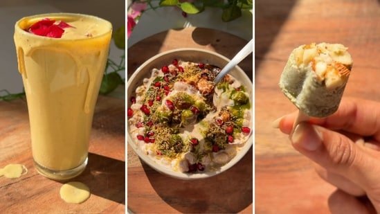 Fitness influencer shares 3 recipes for healthy Holi party: Protein thandai, dahi bhalla and mini paan kulfis Fitness influencer shares 3 recipes for healthy Holi party: Protein thandai, dahi bhalla and mini paan kulfis