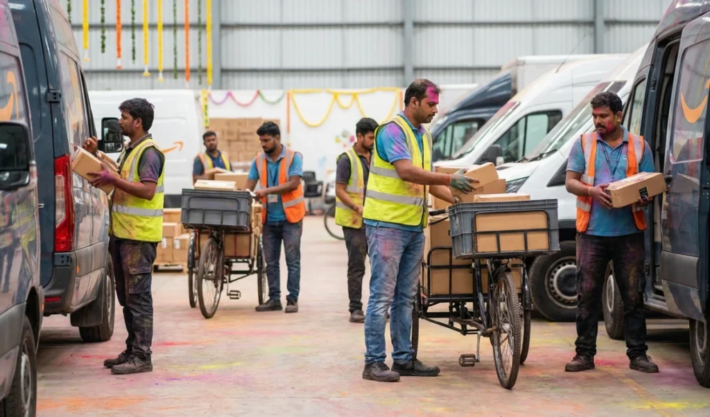 Holi का पूरा Package अब Online; Apps पर गुलाल, गुझिया के साथ मिल रहे T-shirt और Party Props Holi का पूरा Package अब Online; Apps पर गुलाल, गुझिया के साथ मिल रहे T-shirt और Party Props