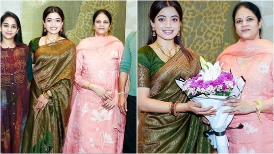 Rashmika Mandanna’s bridal glow shines bright in stunning Kanjeevaram saree as she meets Telangana CM Revanth Reddy Rashmika Mandanna’s bridal glow shines bright in stunning Kanjeevaram saree as she meets Telangana CM Revanth Reddy