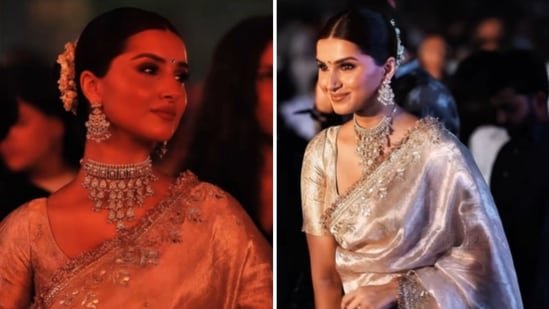 Tara Sutaria looks elegant in a rose-gold saree at Rishab Rikhiram’s Sitar for Mental Health concert in Mumbai Tara Sutaria looks elegant in a rose-gold saree at Rishab Rikhiram’s Sitar for Mental Health concert in Mumbai