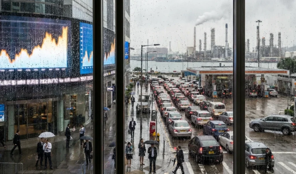 West Asia में जंग की आग, Crude Oil की कीमतों में रिकॉर्ड उछाल, Iran संकट से सहमा बाजार। West Asia में जंग की आग, Crude Oil की कीमतों में रिकॉर्ड उछाल, Iran संकट से सहमा बाजार।