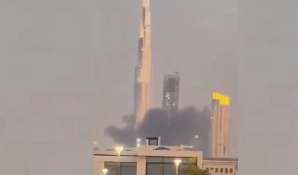 amid the israel iran conflict an explosion occurred near dubai burj khalifa
