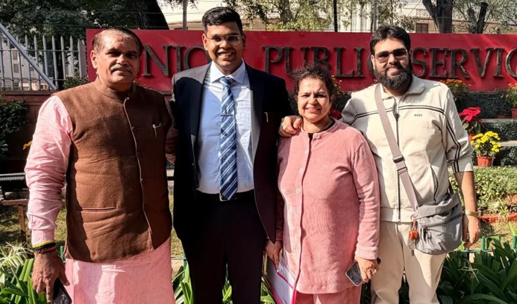 bjp leader krishan dhull son akansh dhull secures upsc air 3 after 2 failed attempt