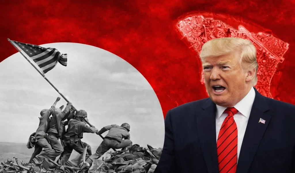 destruction for a photo will trump insistence on repeating iwo jima in iran sink the world