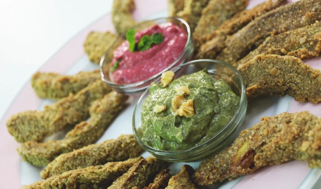make these tasty avocado fries full of healthy fats to satisfy your evening hunger