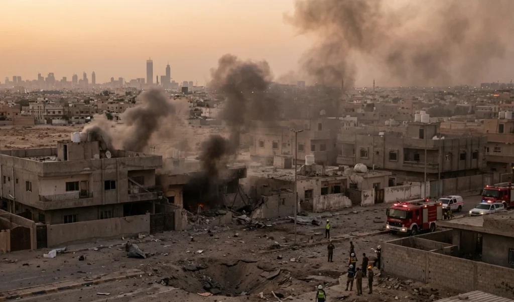 tehran attack video israeli air force rained bombs on iran leaving smoke and devastation