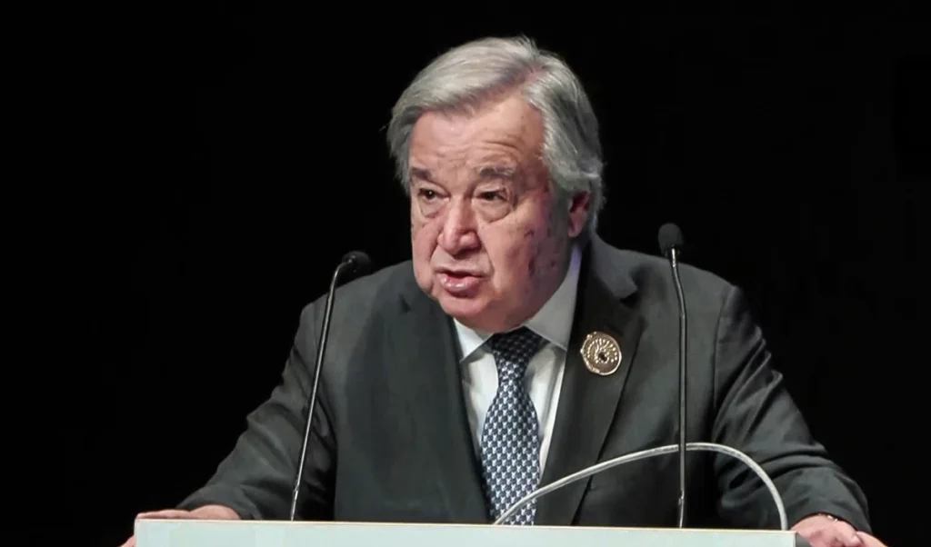 un chief guterres major warning situation in middle east is out of control threat of major war