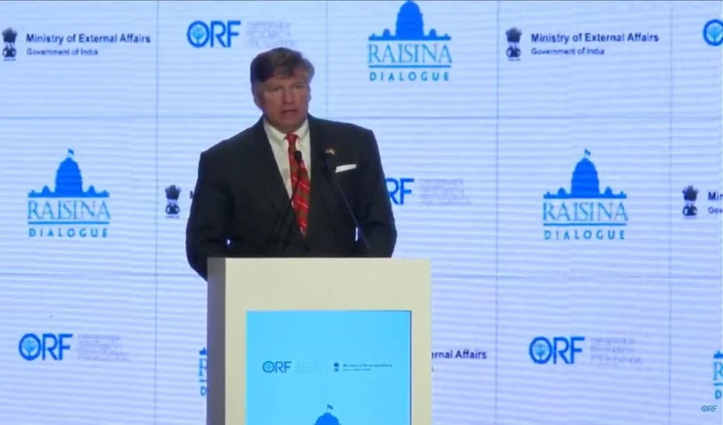 us india friendship is not charity mutual interest says christopher landau at raisina dialogue