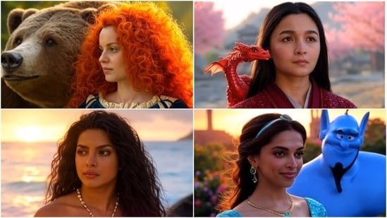 AI imagines 17 ‘Bollywood actresses as Disney princesses’: Kangana Ranaut, Alia Bhatt, Priyanka Chopra, Deepika Padukone AI imagines 17 ‘Bollywood actresses as Disney princesses’: Kangana Ranaut, Alia Bhatt, Priyanka Chopra, Deepika Padukone