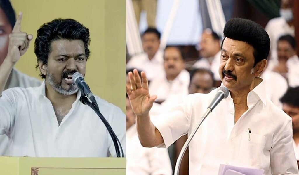 Exit Polls का अनुमान: Tamil Nadu में DMK को पूर्ण बहुमत, AIADMK की राह में रोड़ा बने Vijay Exit Polls का अनुमान: Tamil Nadu में DMK को पूर्ण बहुमत, AIADMK की राह में रोड़ा बने Vijay