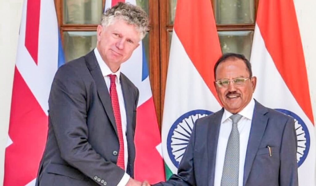 India-UK Strategic Dialogue | NSA अजित डोभाल और ब्रिटिश समकक्ष Jonathan Powell की वार्ता: आतंकवाद और खालिस्तान समर्थित चरमपंथ पर भारत का कड़ा रुख