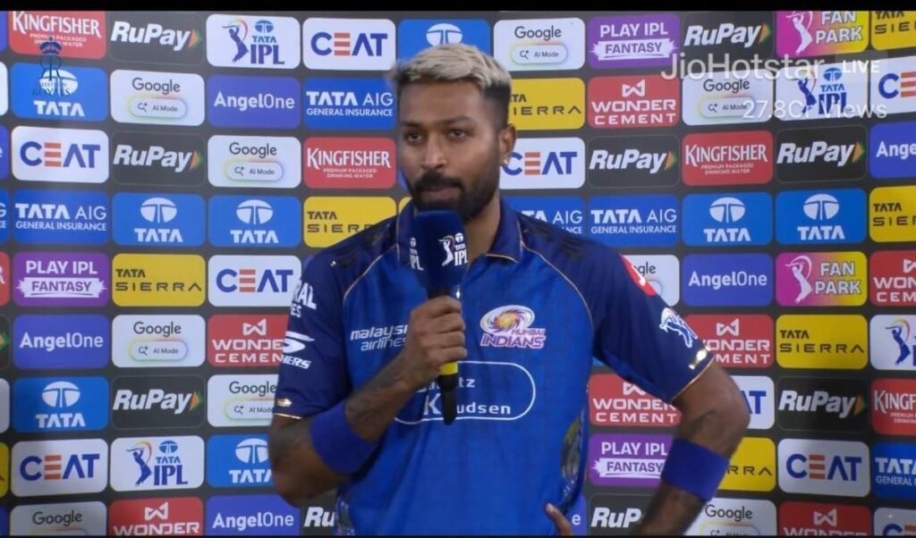 Mumbai Indians की हार पर भड़के Captain Hardik Pandya, बोले- 'बल्लेबाज नहीं, गेंदबाज जिम्मेदार' Mumbai Indians की हार पर भड़के Captain Hardik Pandya, बोले- 'बल्लेबाज नहीं, गेंदबाज जिम्मेदार'