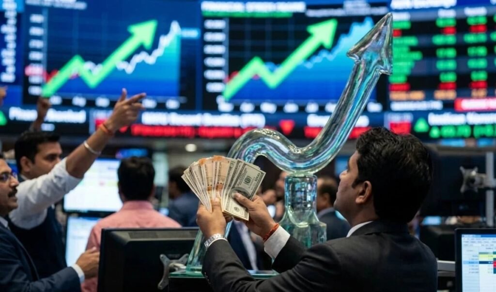 US-Iran टेंशन में कमी के संकेत, Global Cues से भारतीय बाजार में बहार, Sensex 1200 अंक उछला। US-Iran टेंशन में कमी के संकेत, Global Cues से भारतीय बाजार में बहार, Sensex 1200 अंक उछला।
