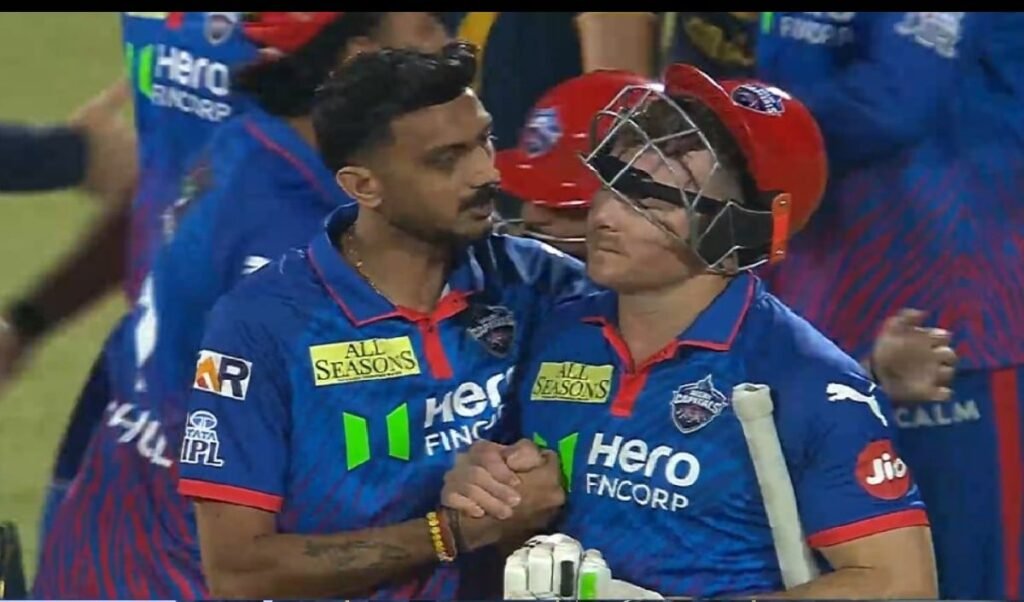 axar patel consoles david miller after dc vs kkr match delhi capitals dressing room