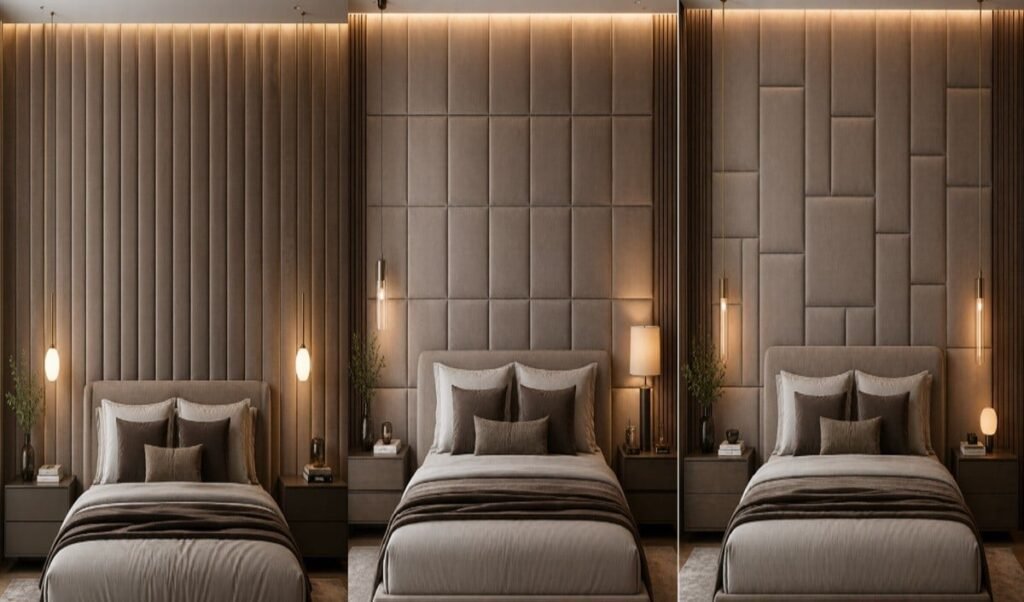 elevate your bedroom with cushioned wall paneling