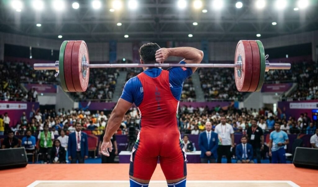 in commonwealth championship indian weightlifters win 4 gold medals in one day in samoa