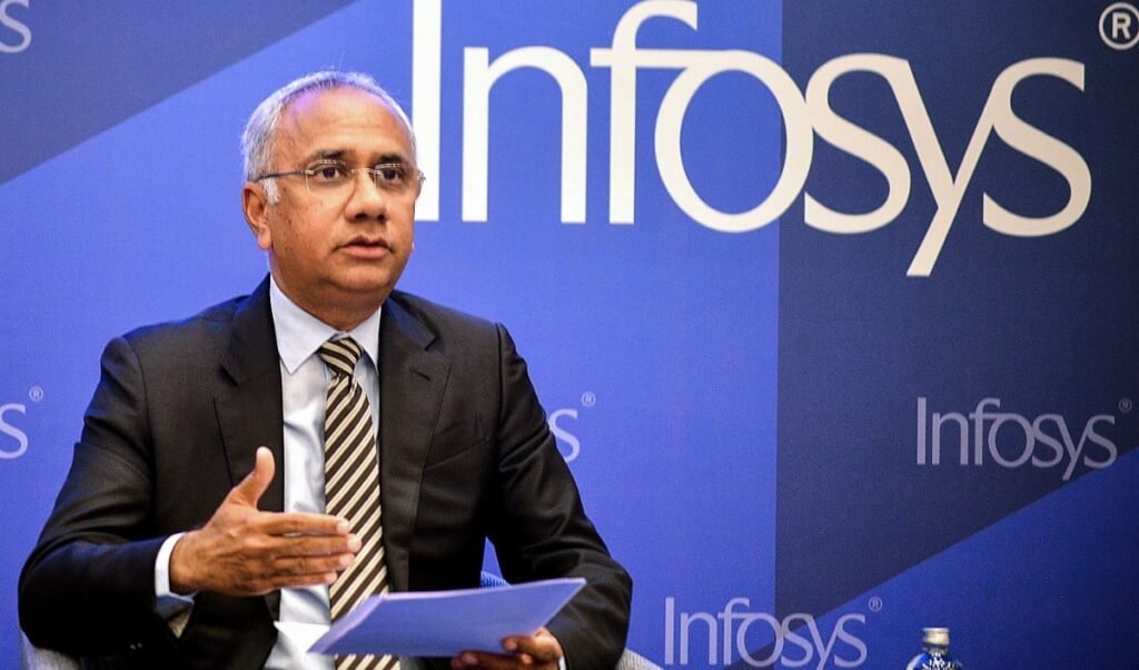 infosys ceo salil parekh said there will be no layoffs due to ai freshers will be recruited