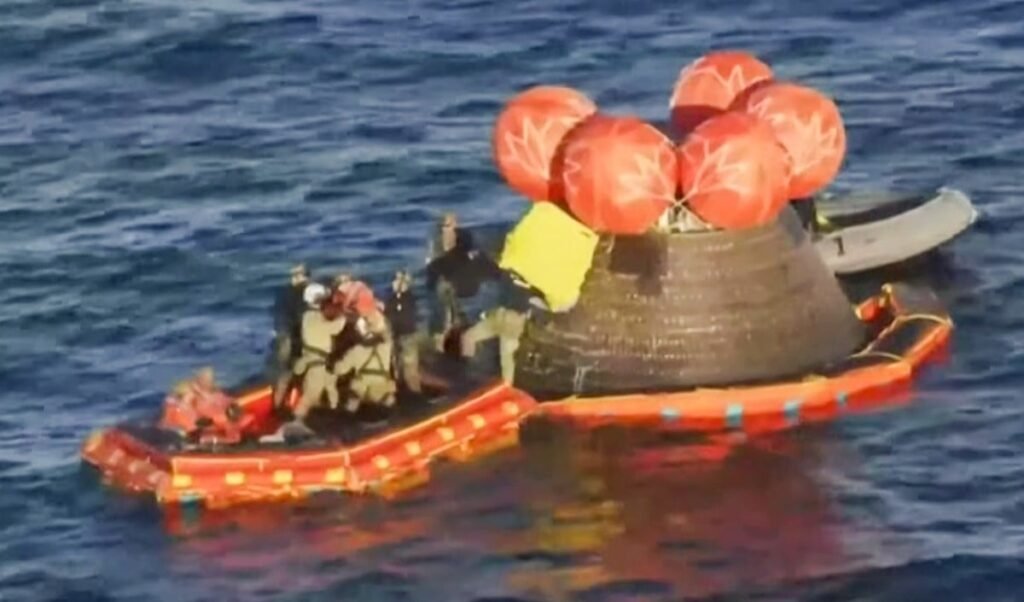 nasa artemis ii moonship orbited the moon and returned safely home