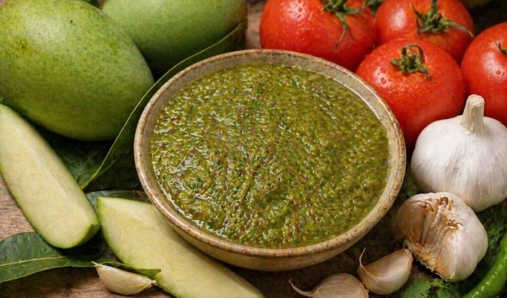 quick 15 minute raw mango chutney recipe