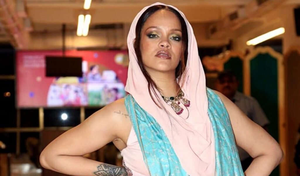 rihanna desi avatar in mumbai she beckoned the paparazzi closer to pose for photos
