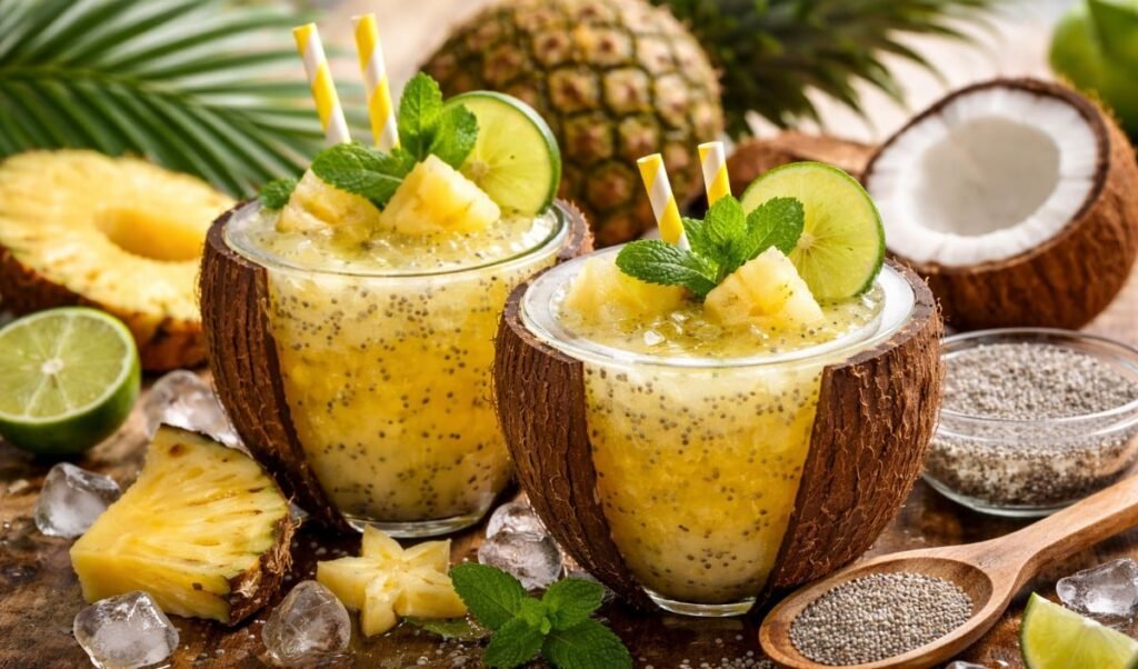 sweet and spicy coconut pineapple kuluki recipe for summer