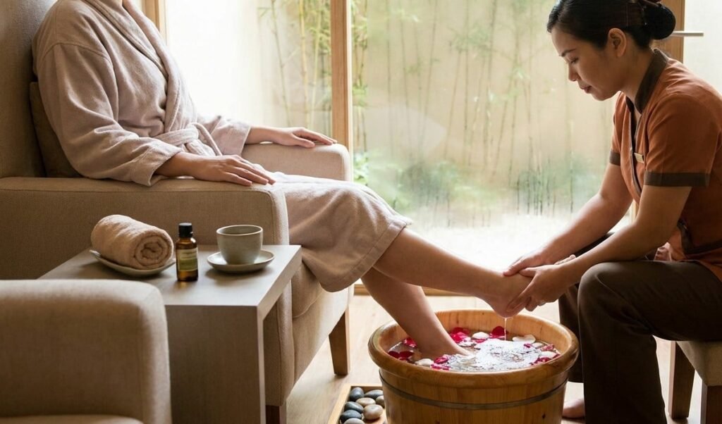 the secret to a full body detox is a foot soak