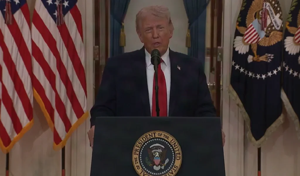 what victory claims did he make in his 19 minute speech