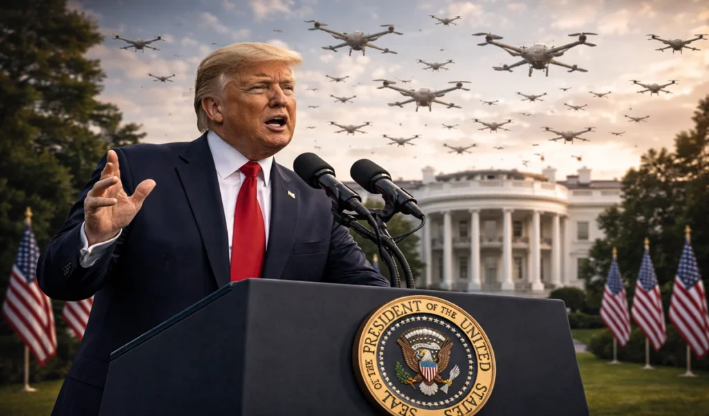 while trump was making big claims about war iran launched an attack with 200 drones