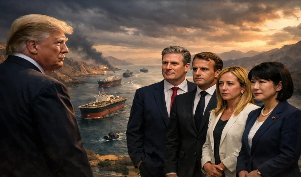 तुमसे न हो पाएगा…ट्रंप को किनारे कर Strait Of Hormuz को खोलने के लिए एक साथ उतर पड़े 35 देश!