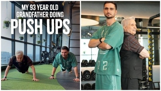 93-year-old grandfather proves fitness has no expiration date, refuses to slow down at the gym: From push-ups to squats 93-year-old grandfather proves fitness has no expiration date, refuses to slow down at the gym: From push-ups to squats